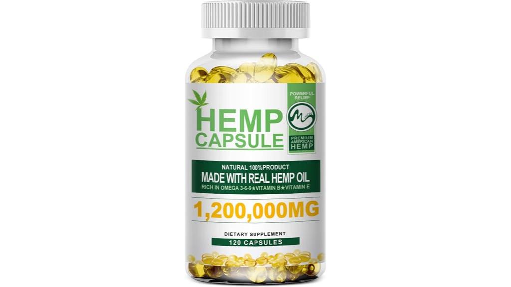 hemp oil capsules effectiveness evaluated