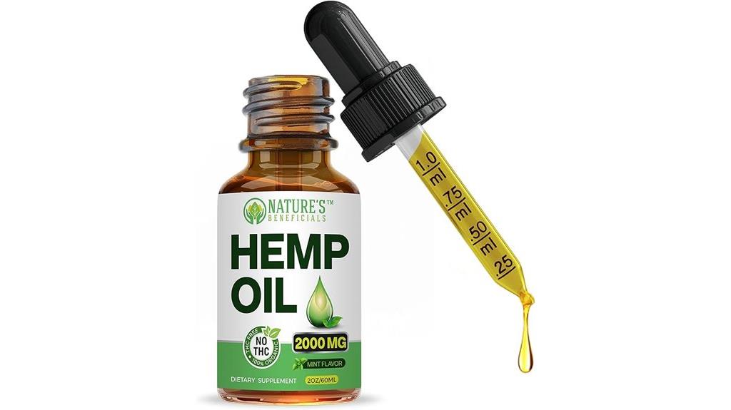 hemp oil extract evaluation