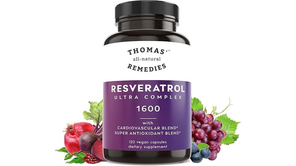 thomas resveratrol supplement evaluation